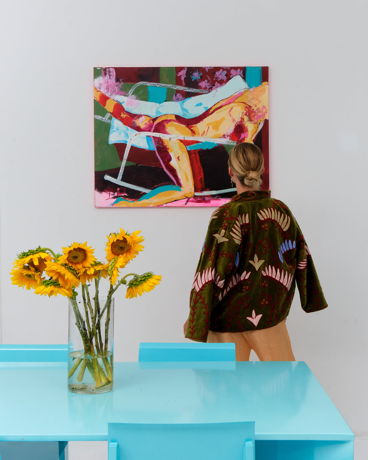"Figure on a Lounger"